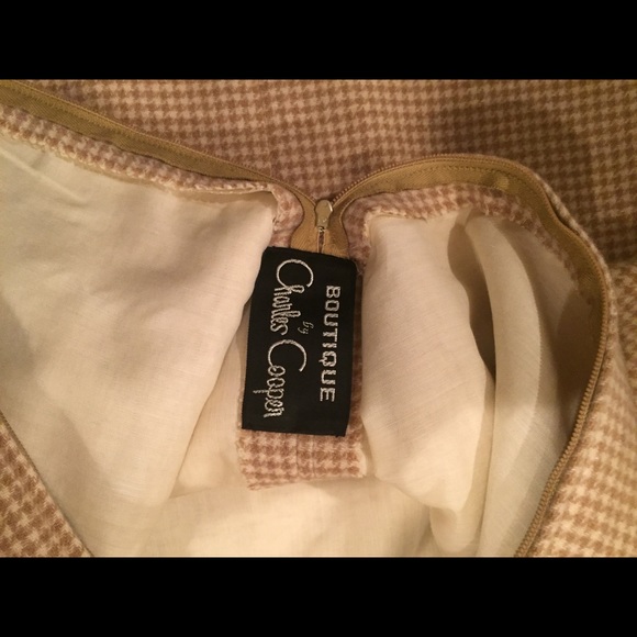 Vintage 1960s Houndstooth Dress 💛 Nordstrom Best - Picture 4 of 6